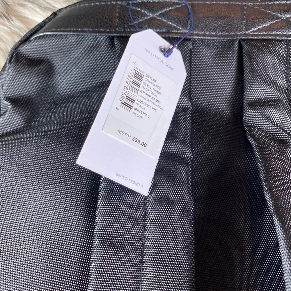 BLACK Nylon Medium Backpack